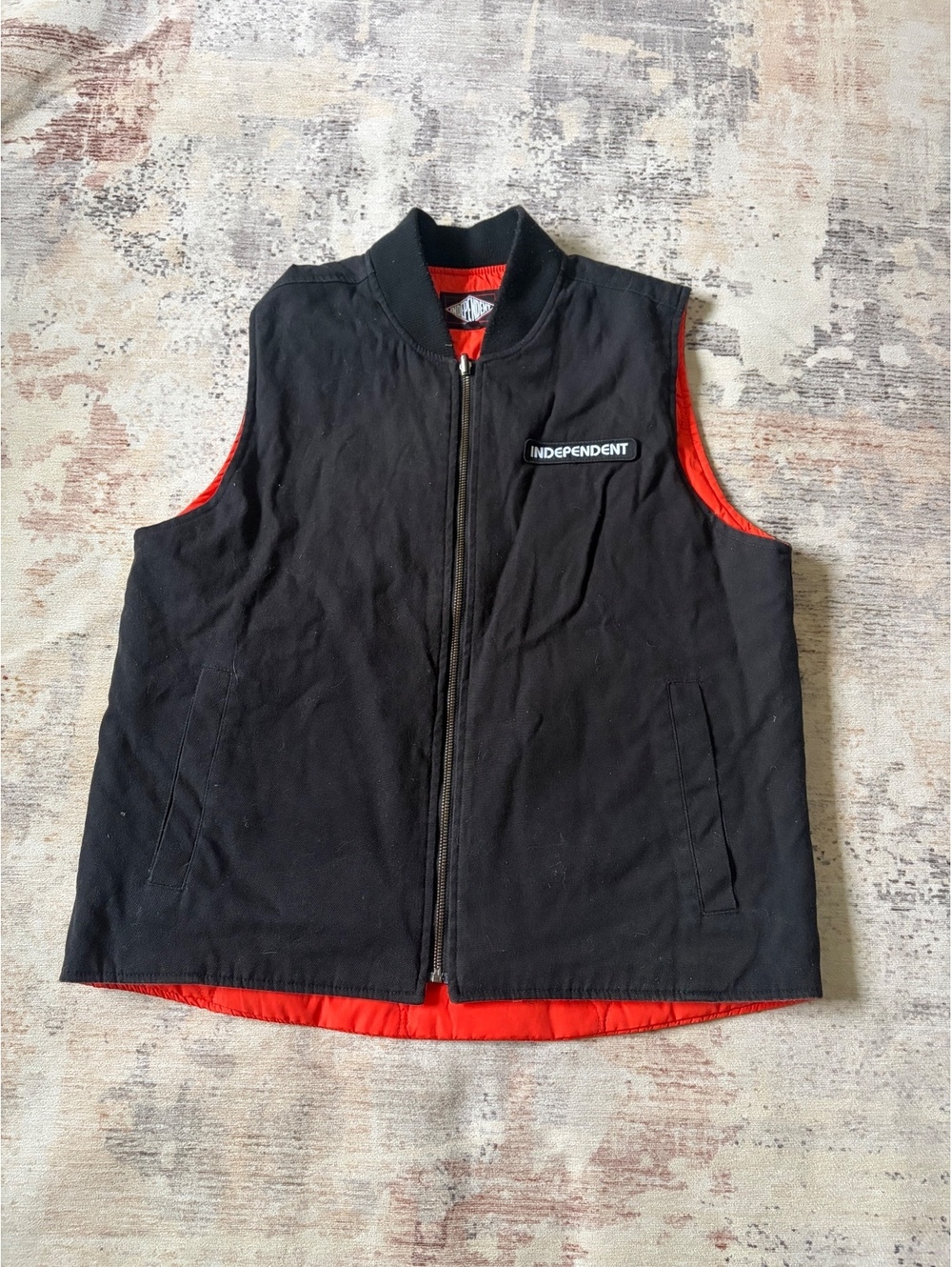 Independent truck co duck cotton vest men’s black large